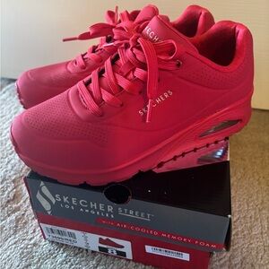 Red Hot 🔥🔥Skechers Uno Sneakers